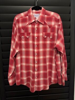 Incredible!! Men’s TRU-WEST Rockmount Ranch Wear Vintage Western Shirt! Size XL